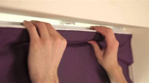 roman blind with velcro fixing